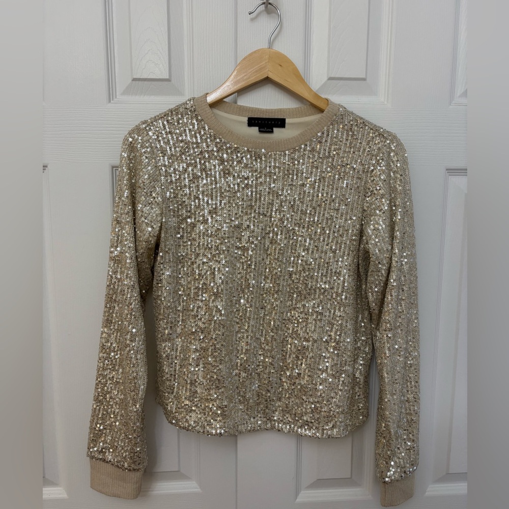 Sanctuary Gold Sequin Top